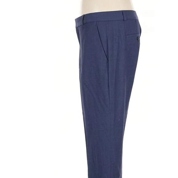 Banana Republic Navy Avery Lined Wool Blend Ankle Pants, size 10P - Picture 4 of 6